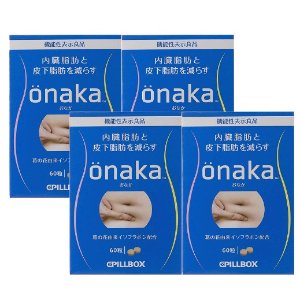 日本 ONAKA 减腹部赘肉 内脏脂肪 膳食营养素 60粒*4盒