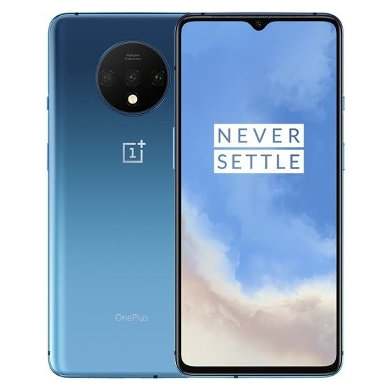 One plus OnePlus 7T 90Hz fluid screen Xiaolong 855Plus flagship 48 million ultra wide angle three camera 8GB+256GB Glacier silver full screen camera game mobile phone