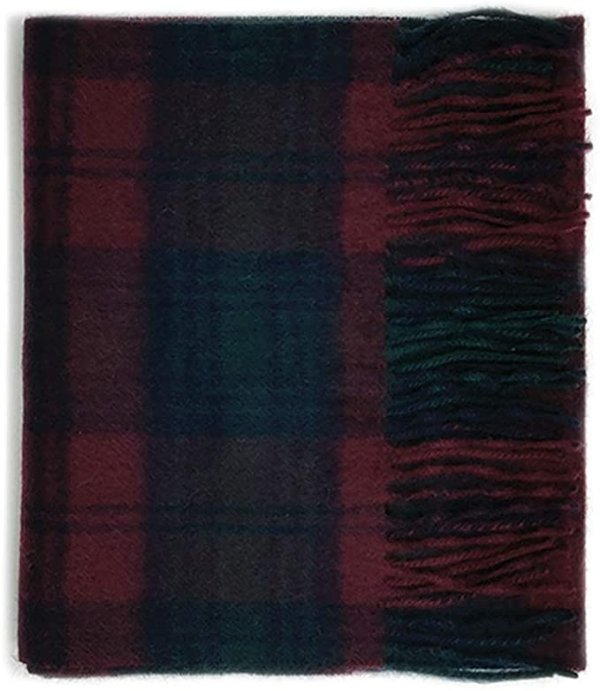 Kiltane of Scotland 红黑格羊毛围巾