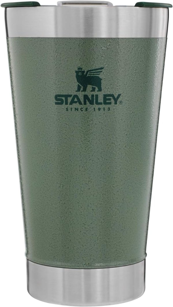 Stanley Stainless Steel Vacuum Insulated Pint Glass Beer Mug, 16 oz