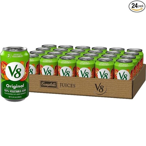 100% Vegetable Juice, Original, 11.5 Ounce (Pack of 24) (Packaging May Vary)