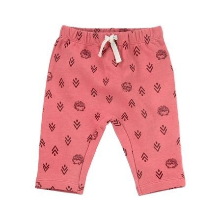 Pink Hedgehog Print Pants (Baby Girls)