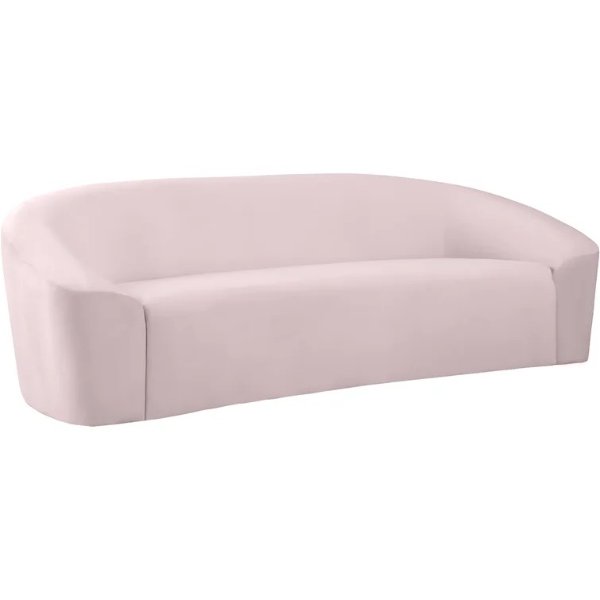Robeline 91'' Velvet Curved Sofa