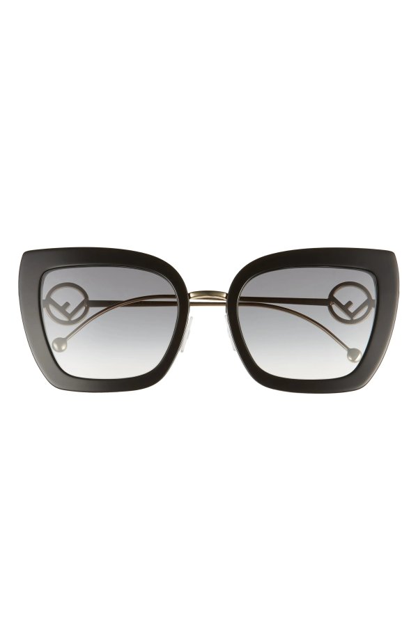 55mm Gradient Cat Eye Sunglasses