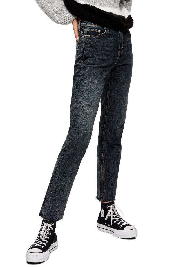 Straight Leg Crop Jeans