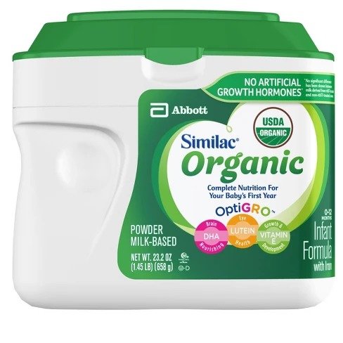 Organic Non-GMO Infant Formula Powder w/ Iron - 1.45lb