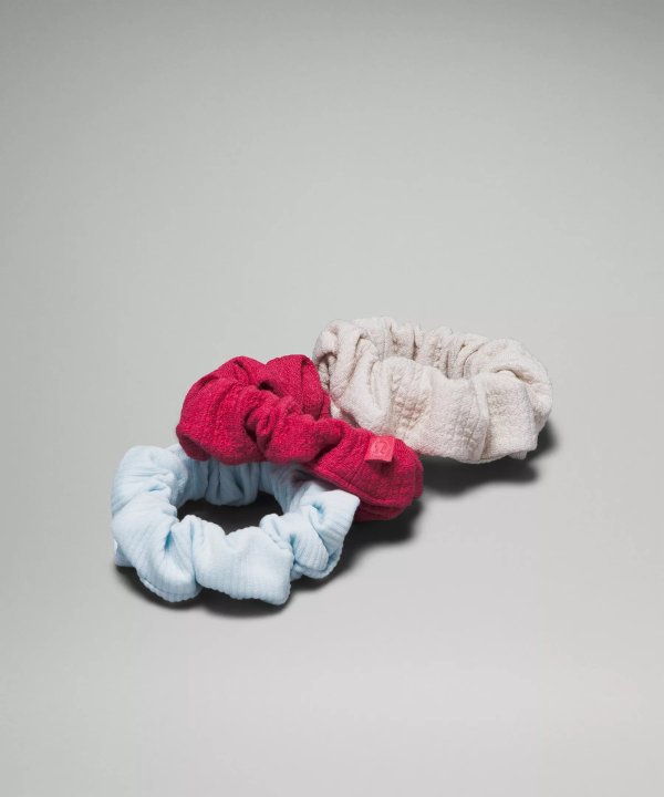 Uplifting Scrunchies Textured 3 Pack