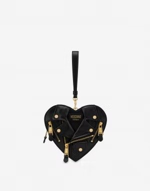 Small Heart Biker Bag - Heart Biker Bags - SS22 COLLECTION - Moods - Moschino | Moschino Official Online Shop