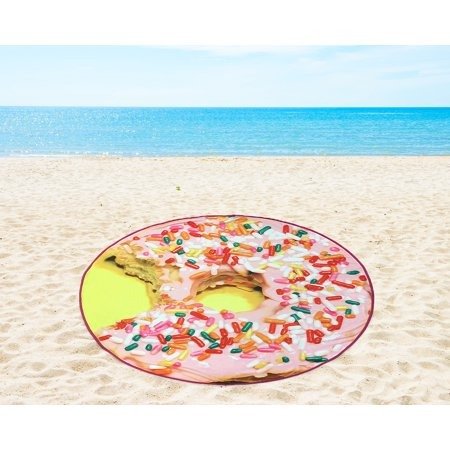 58" Round Donut Beach Towel, 1 Each