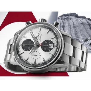 Alpina Alpiner Chronograph Automatic Silver Dial Steel Men's Watch AL-750SG4E6B