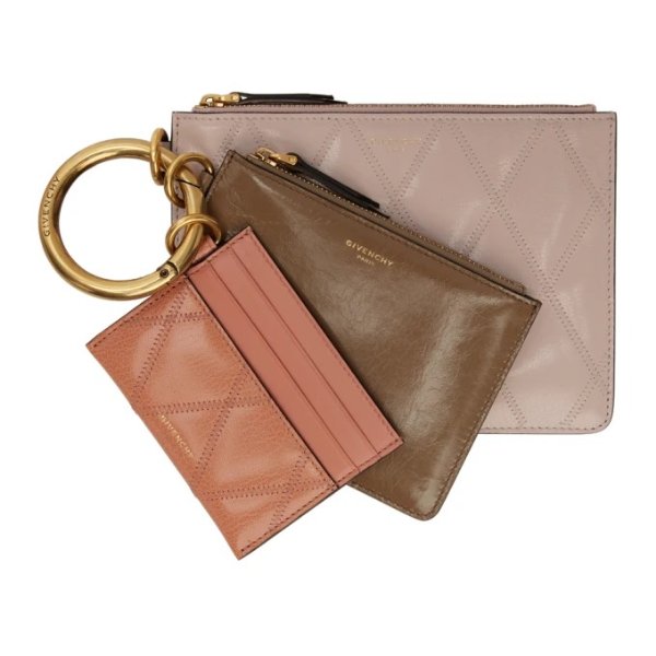- Pink & Brown GV3 Multi Pouch