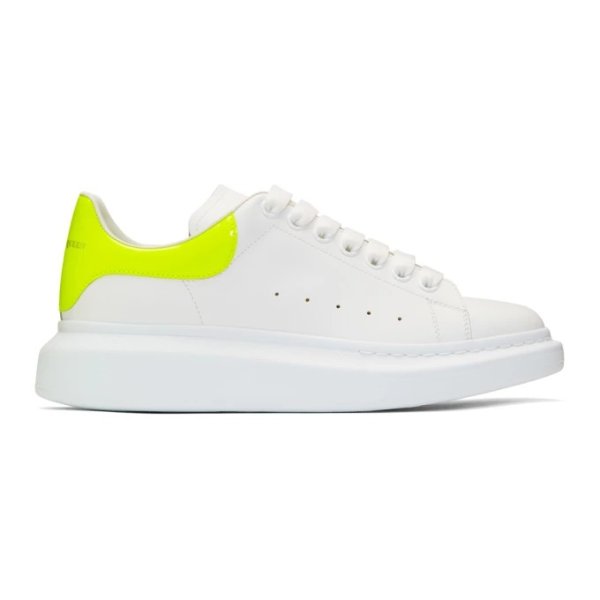 - White & Yellow Oversized Sneakers