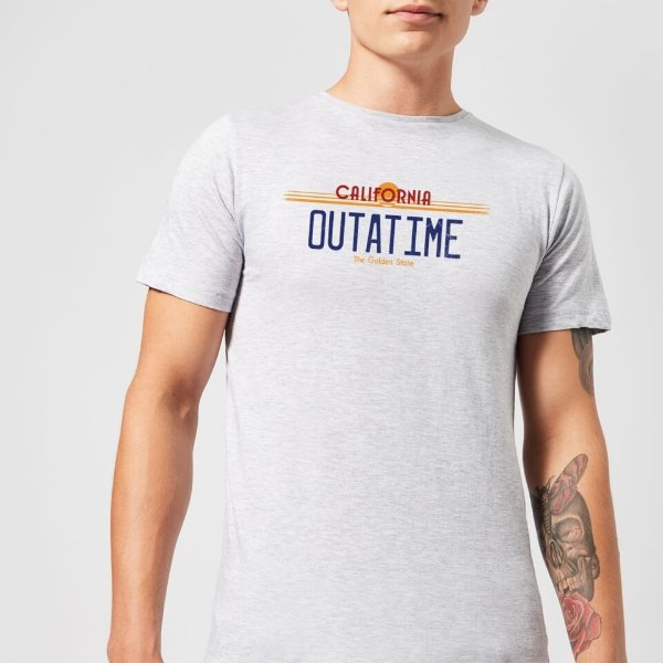 Outatime Plate T-Shirt - Grey