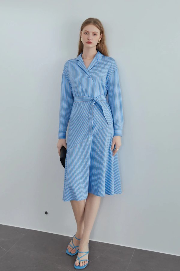 Fansilanen | Luella Blue Strip Shirt Dress