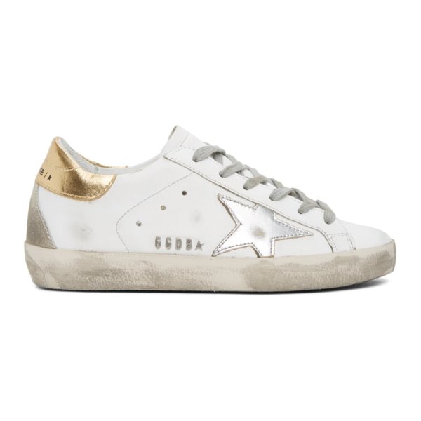 Silver & Gold Superstar Sneakers