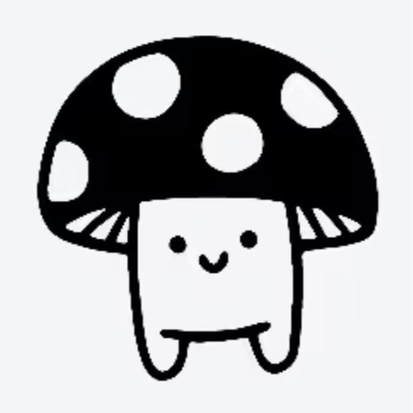 蘑菇纹身贴