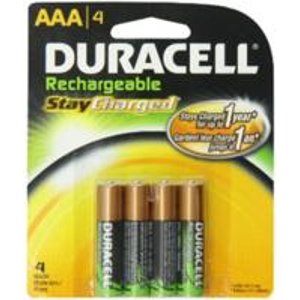 Duracell Rechargeables StayCharged AAA Batteries, 4-Count