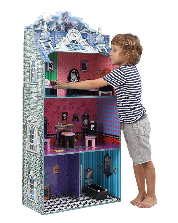 "Monster Mansion" Dollhouse with Furniture