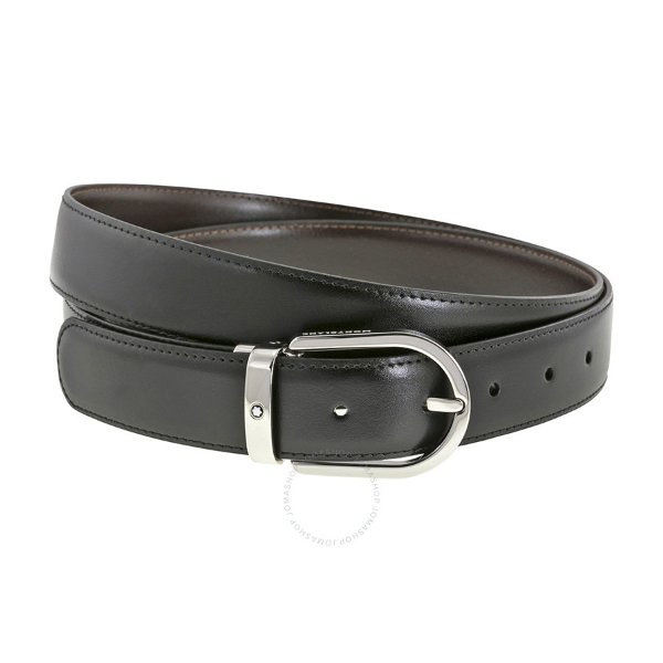 Reversible Black/Brown Leather Belt 38157