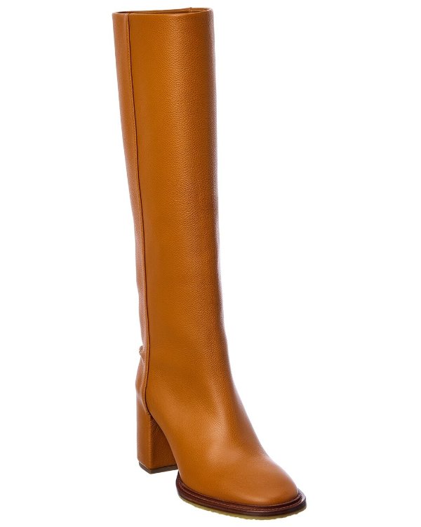 Edith Leather Knee-High Boot