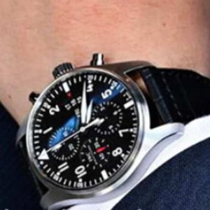 EXTRA $300 OFF IWC Pilot Black Automatic Chronograph Men's Watch Item No. IW377709