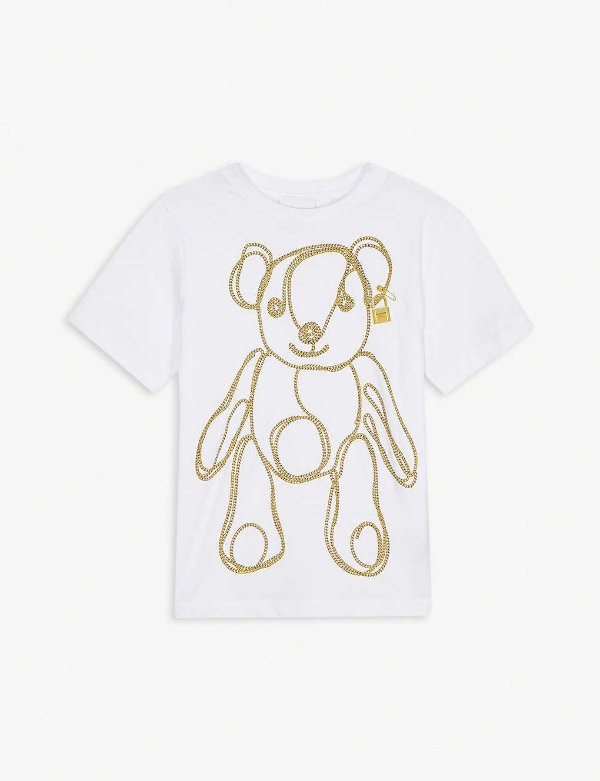 Chain bear cotton T-shirt 3-14 years