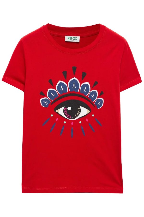 hond media Likeur THE OUTNET Kenzo Printed cotton-jersey T-shirt 115.00