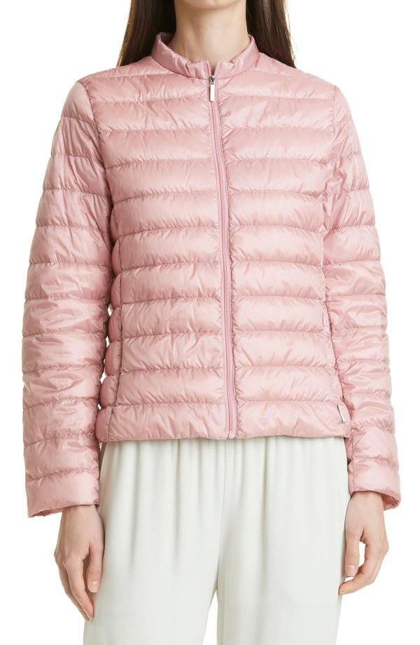 Lisa Channel Quilted Down Jacket