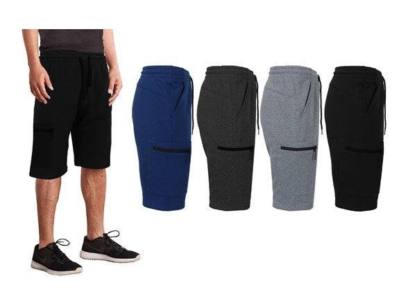 GBH Men's 3-Pack Cargo Jogger Lounge Shorts (Sizes, S-2XL)