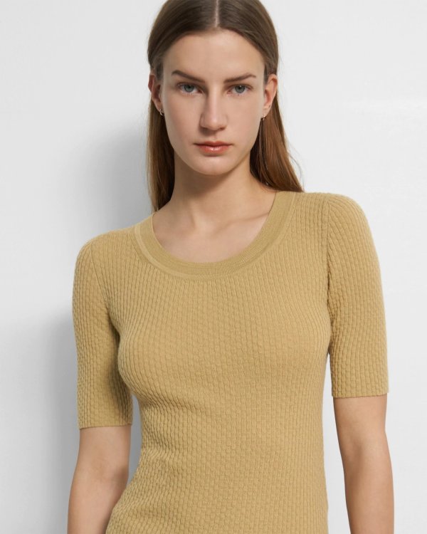 Leenda Scoop Neck Sweater in Regal Wool