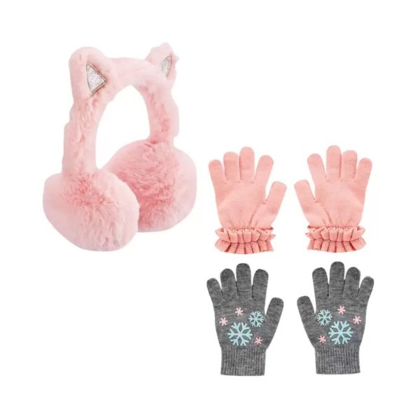 3-Pack Gloves & Earmuffs