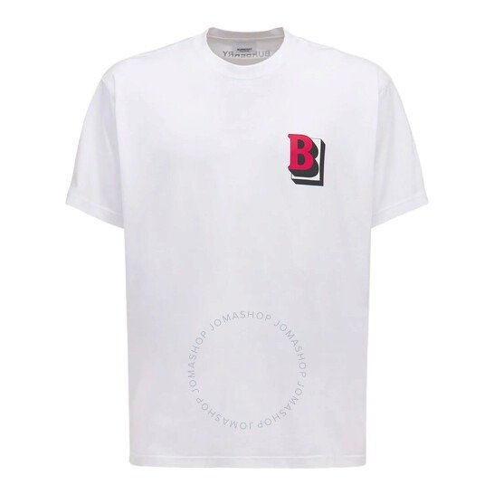 White Tucson B Motif T-Shirt, Size Large