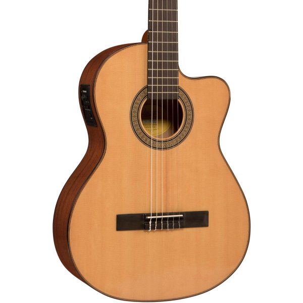 LC150Sce Spruce/Sapele Cutaway Acoustic-Electric Classical Guitar