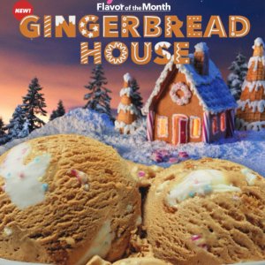 New Release: Baskin Robbins December flavor Gingerbread House