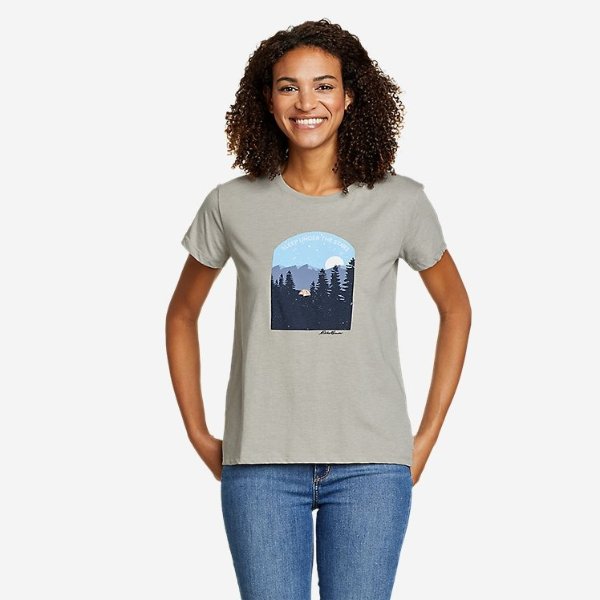 Tent Under The Stars Graphic T-Shirt