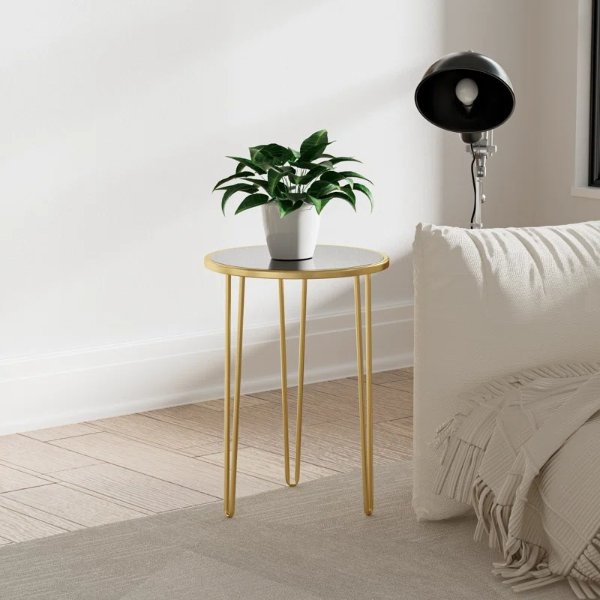 Dier 21.5'' Tall Outdoor Modern Side Table