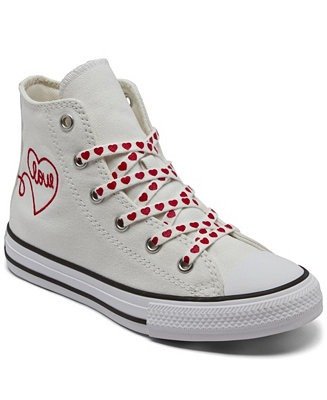 Little Girls Valentine's Day Chuck Taylor All Star High Top Casual Sneakers from Finish Line
