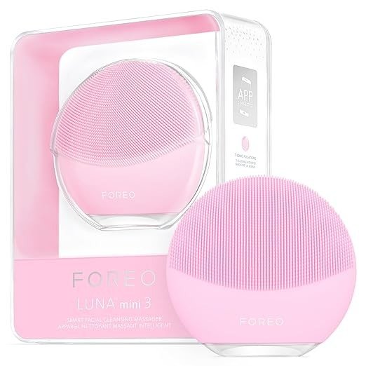 LUNA Mini 3 Silicone Face Cleansing Brush, All Skin Types, For Clean & Healthy Looking Skin, Enhances Absorption Of Facial Skin Care Products, Simple & Easy, Waterproof
