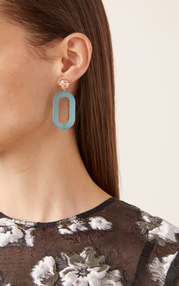 Celeste Rhinestone and Acrylic Earrings