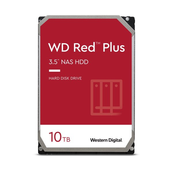 WD Red Plus 10TB NAS  7200 RPM Class, 3.5" 硬盘