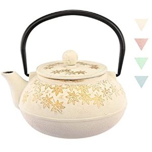 JOYYANGFANG 日式搪瓷内胆铸铁茶壶