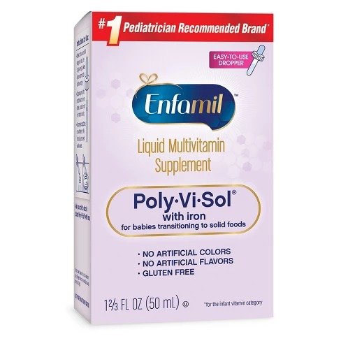 Poly-Vi-Sol with Iron 婴儿复合维他命+铁 - 1.69oz