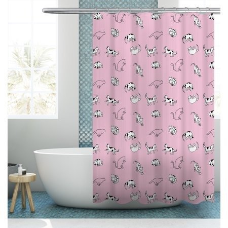 Yoga Cat shower curtain 72*72 by Your Zone