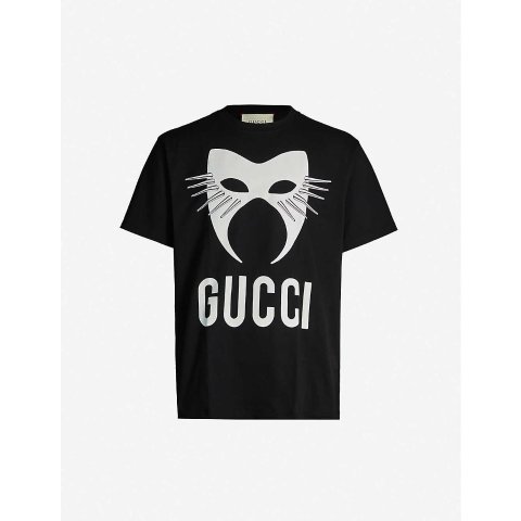 Gucci美国官网售价$630面具T恤