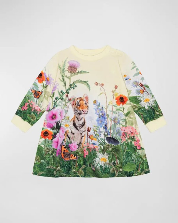 Girl's Corey Floral-Print Dress, Size 6M-2