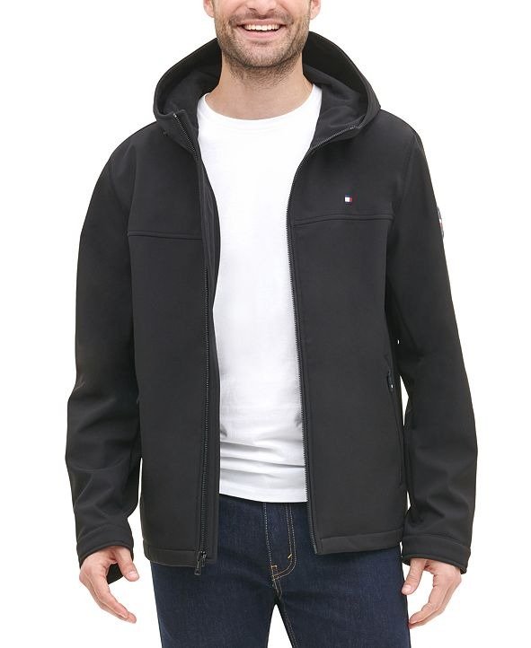 Men's Logo Graphic Hooded Soft-Shell Jacket, Created for Macy's