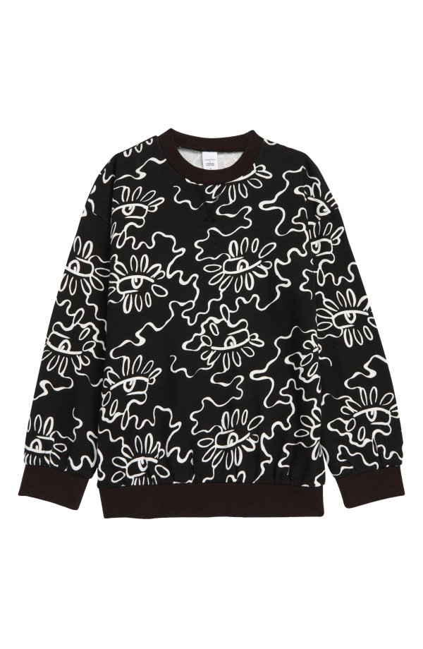 Cristina Martinez Kids' Crewneck Cotton Sweatshirt