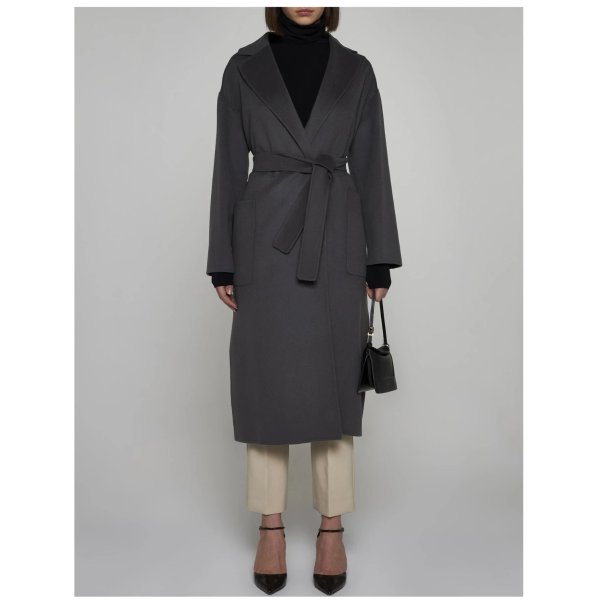 Nina Belted Wool Coat | italist