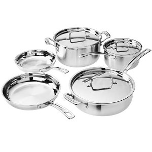Cuisinart MultiClad Pro Stainless-Steel Cookware 8-Piece Cookware Set