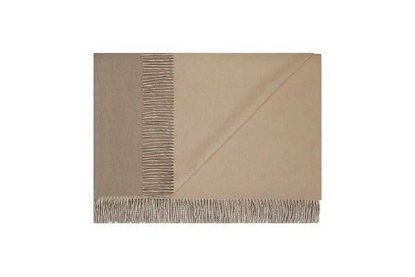 Cashmere Reversible Blanket - Natural